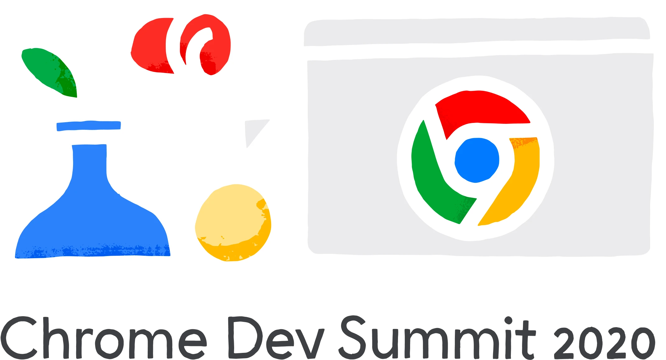 Custom Illustrated header for Chrome Dev Summit 2020