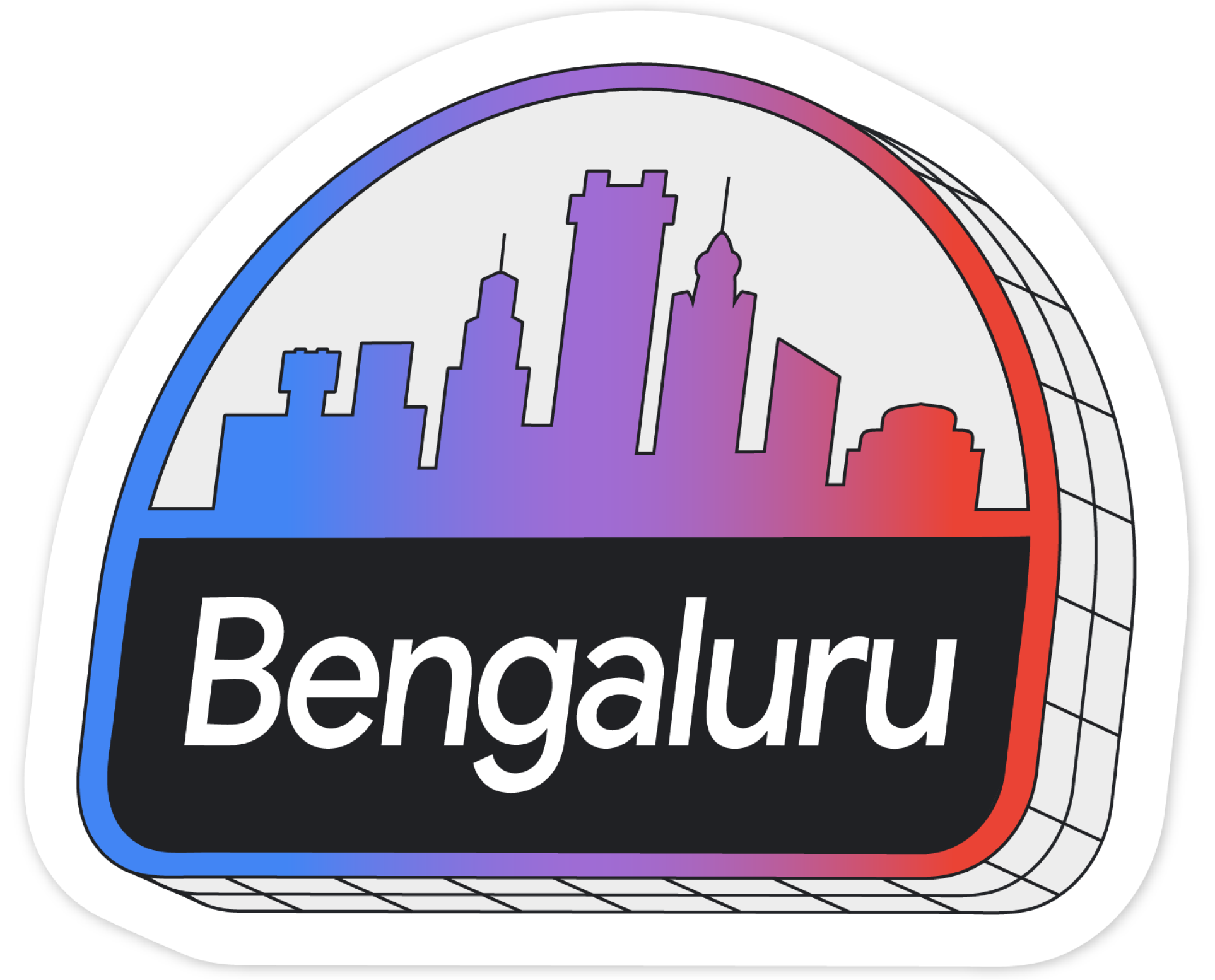 Unique badge created for Google I/O Connect in Bengaluru