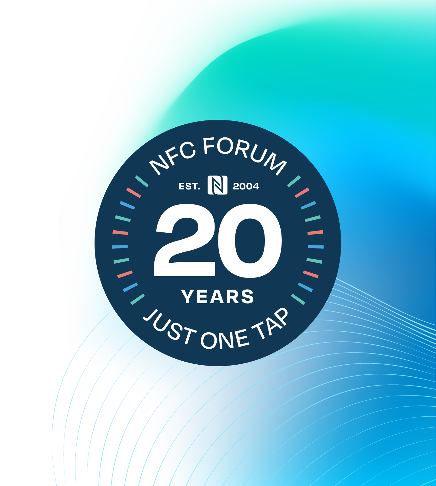 NFC Forum - 20 years logo and illustration