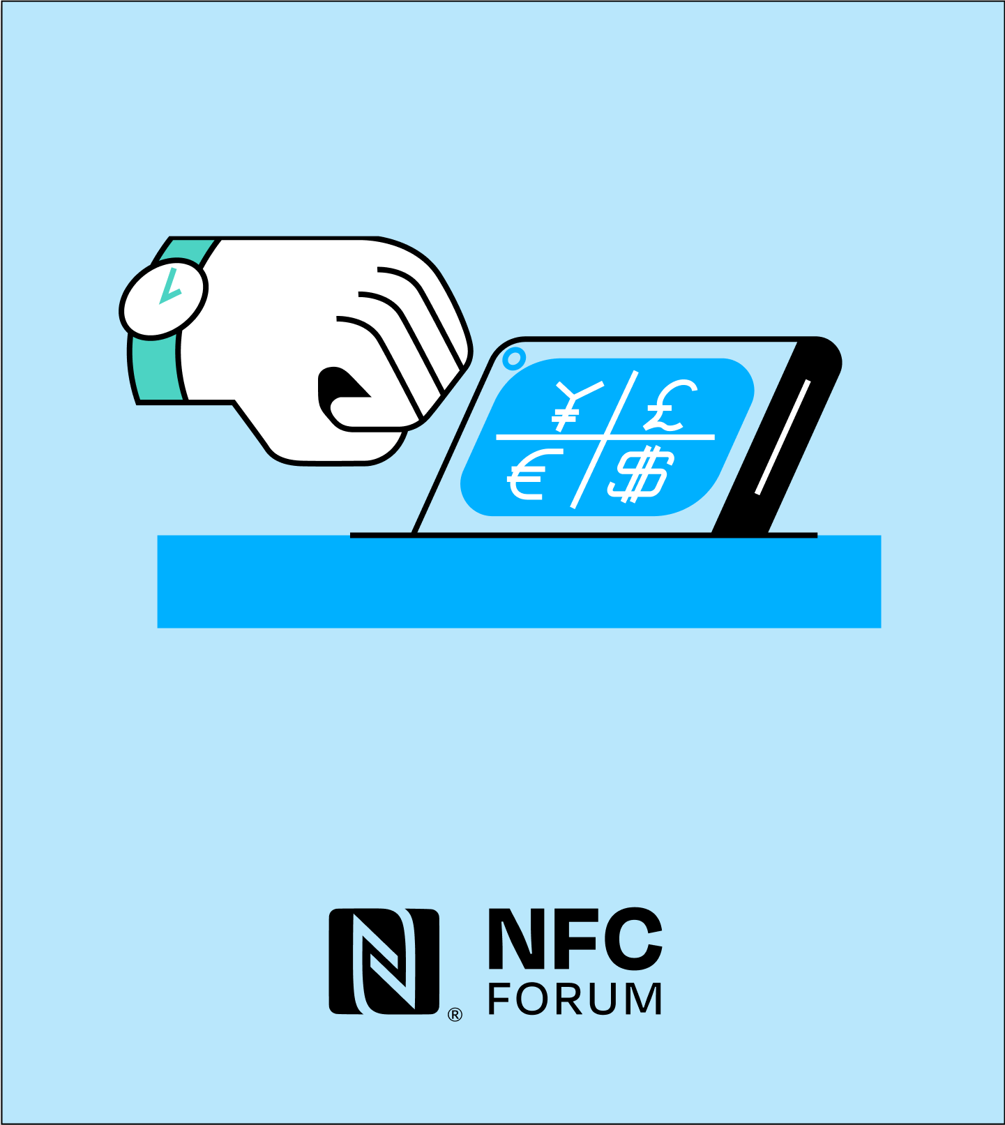 Illustration and logo created for NFC Forum